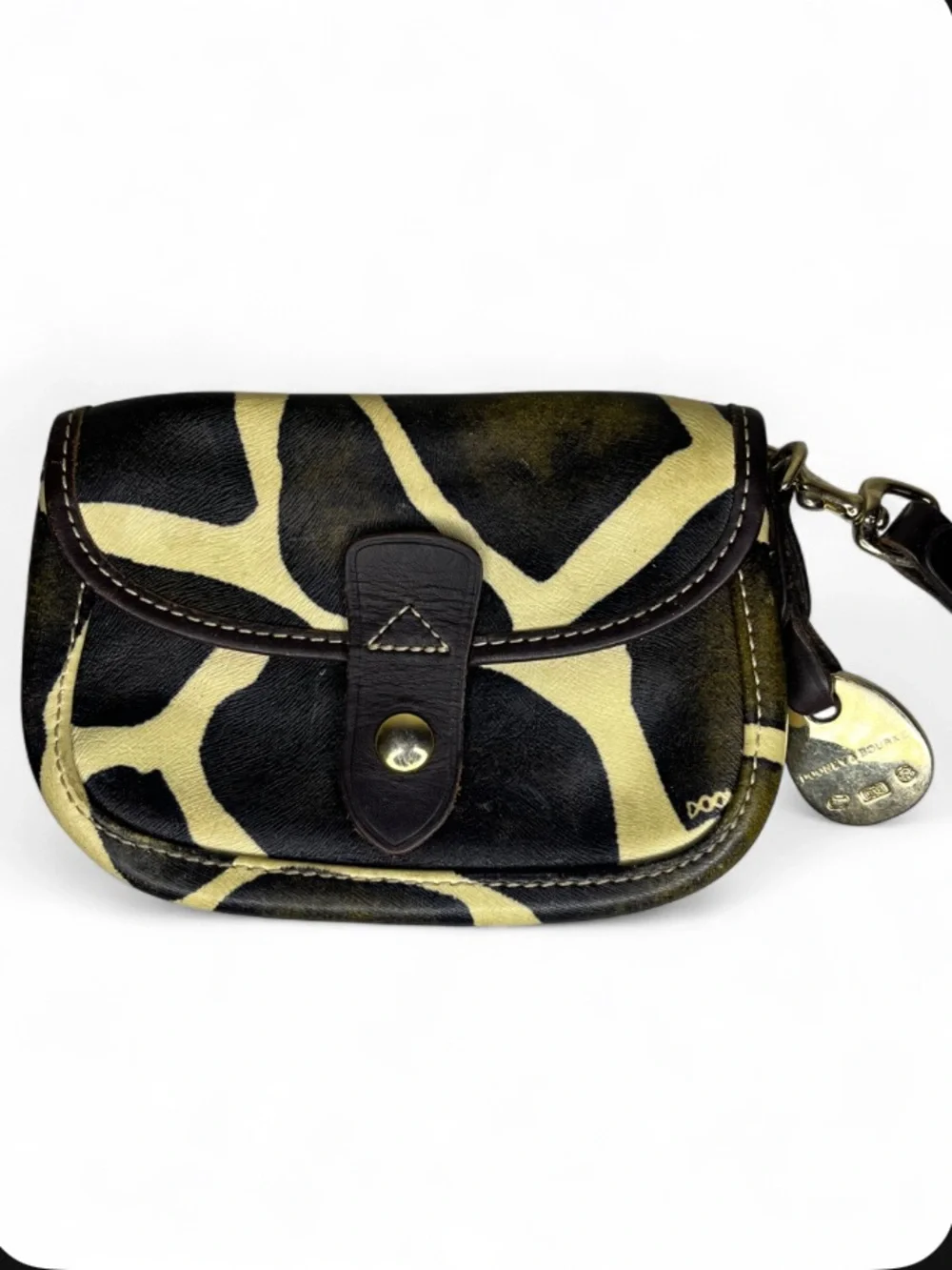 Dooney & Bourke Leather Zebra Print Wristlet